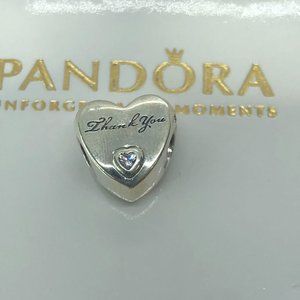 🌞📖Pandora Thank You Heart Charm